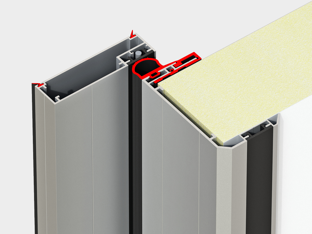 Система уплотнителей, обеспечивающая надежную герметизацию проема.